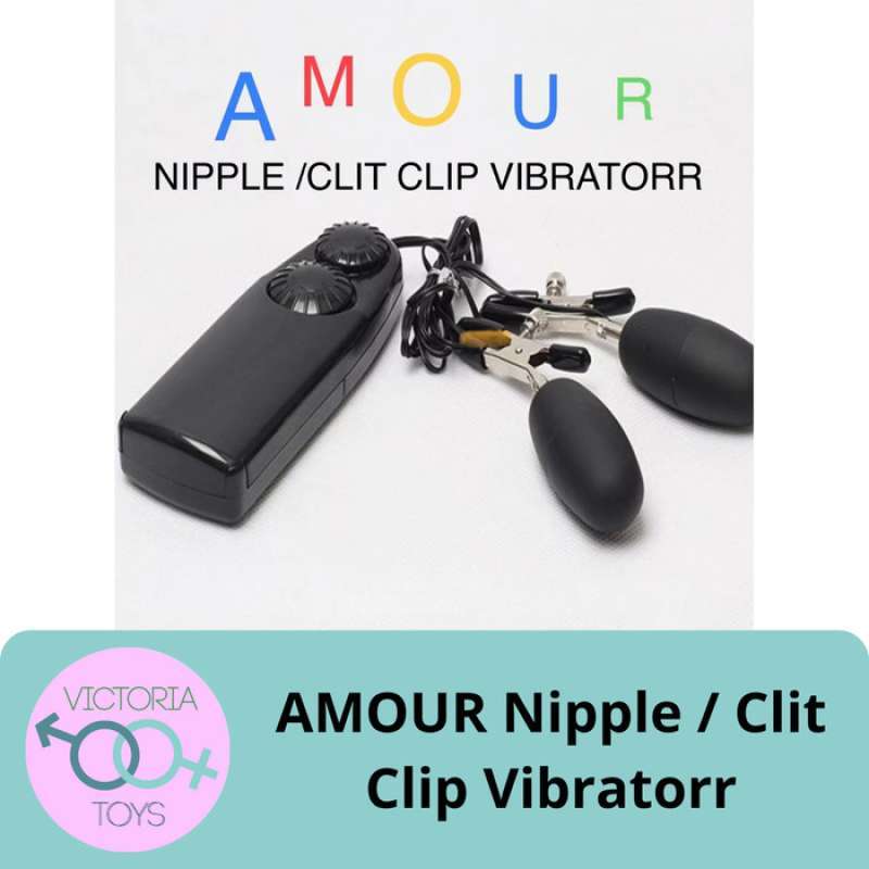 Promo Amour Nipple Clit Clip Clamp Vibratorr Alat Bantu Pemuas Sex