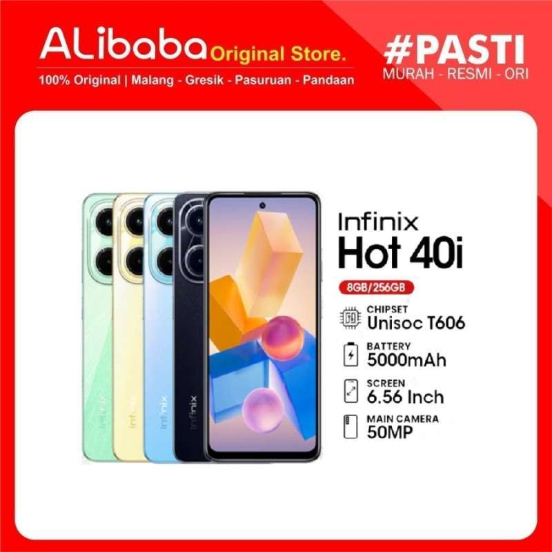 Jual Infinix Hot 40i NFC 8 256 GB Blue Di Seller Alibaba Original Official Store Alibaba