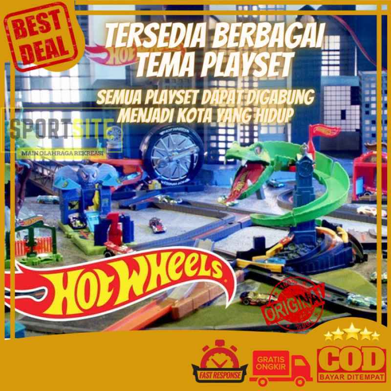 Promo Hot Wheels City Downtown Series Playset Building Track Mobil Diskon Di Seller Kim Nona