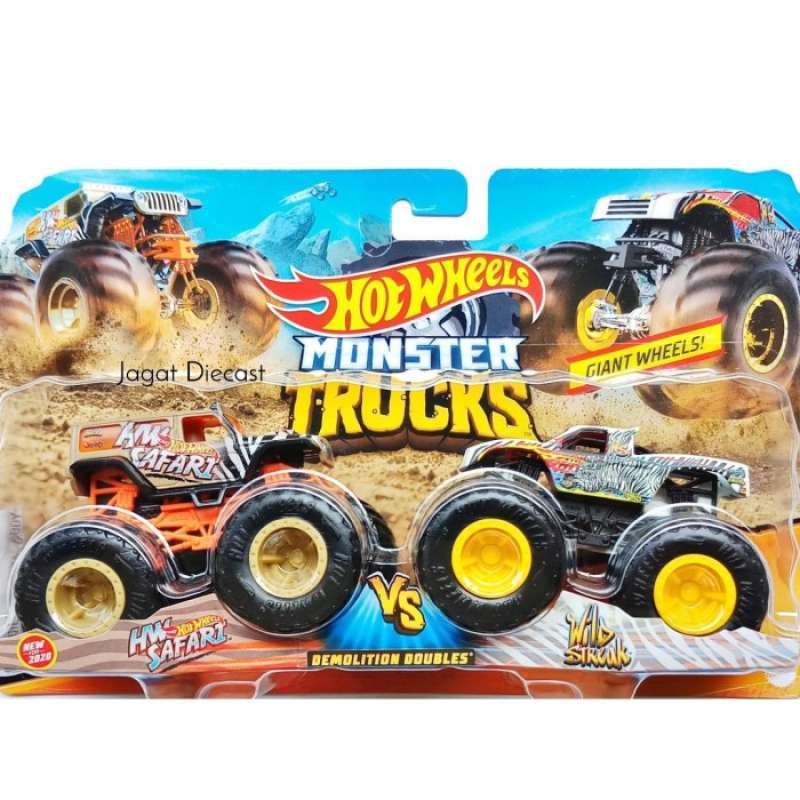 Promo Hot Wheels Monster Trucks Demolition Hw Jeep Safari Vs Wild Strea Diskon Di Seller Kim