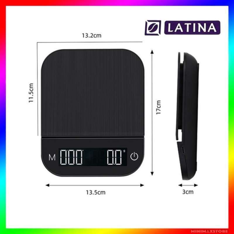 Promo Latina Newton Pro Coffee Drip Scale Timer Timbangan Kopi Aaa Kg Diskon Di Seller