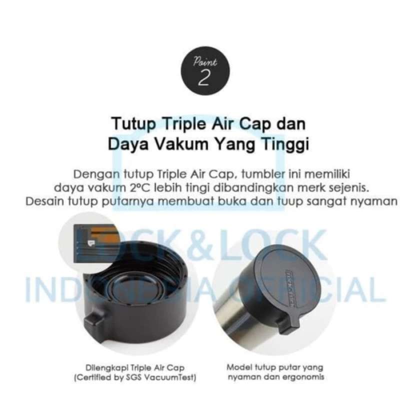 Promo New Lock N Lock Knob Tumbler Ml Locknlock Termos Hot Cool Panas Dingin Terlaris