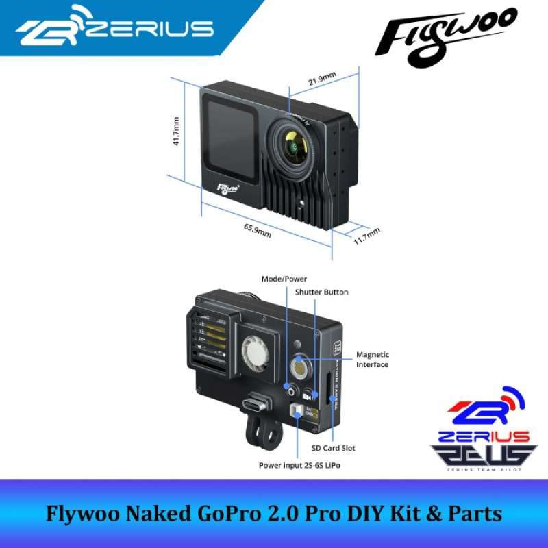 Jual Flywoo Naked Gopro Pro Diy Kit And Parts Front Cnc Case Di Seller Noelle Cengkareng