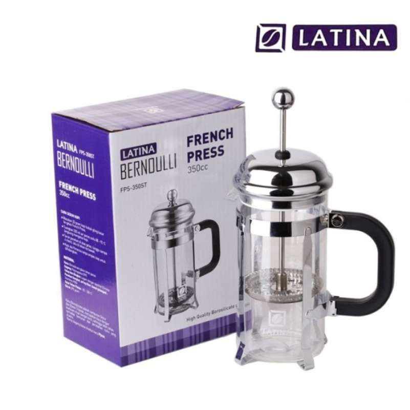 Promo Alat Kopi Latina Bernoulli French Press Fps St Cc Borosilicate Diskon Di Seller