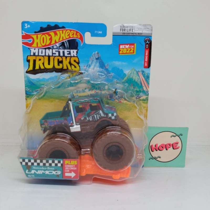 Promo Hot Wheels Monster Trucks 2022 Skala 64 Mercedes Benz Unimog Muddy Diskon 23 Di Seller