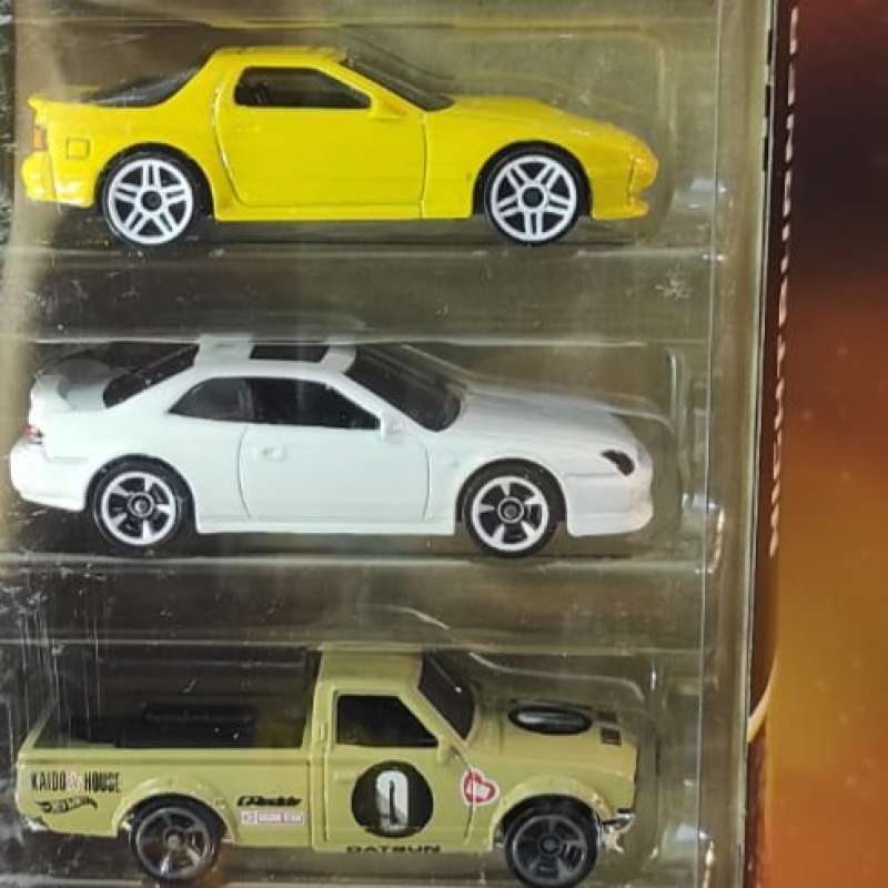 Promo Hot Wheels Gift Pack Nightburnerz Datsun Mazda Prelude Lutofia Motor Show Diskon