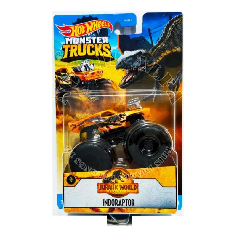 Promo Hot Wheels Monster Trucks Jurassic Series Hotwheels Truck Lutofia Indoraptor