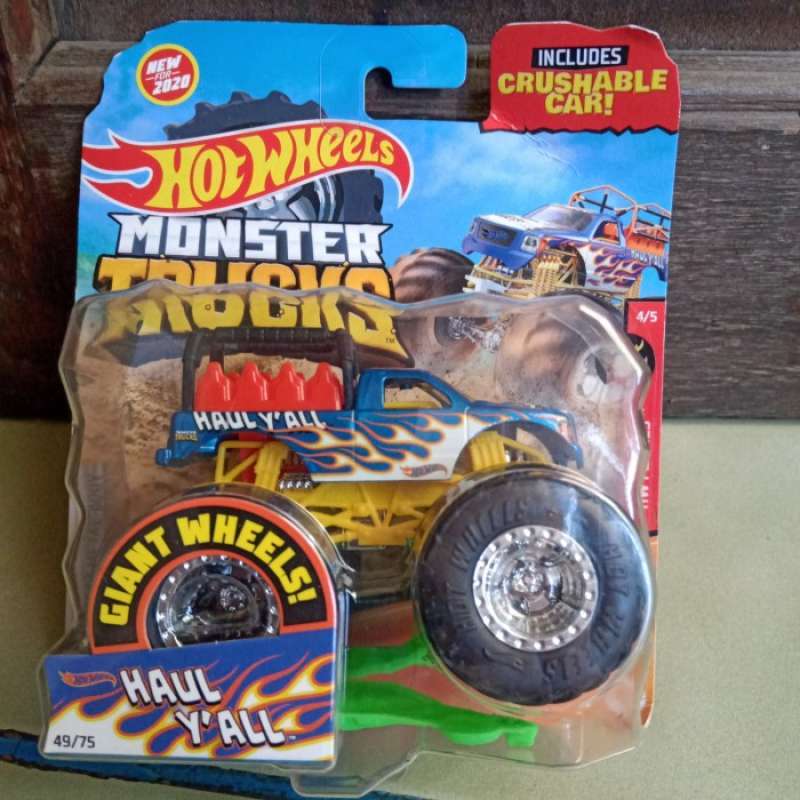Promo HOTWHEELS HOT WHEELS MONSTER TRUCKS TRUCK HAUL Y ALL LUTOFIA Biru Diskon 50 Di Seller