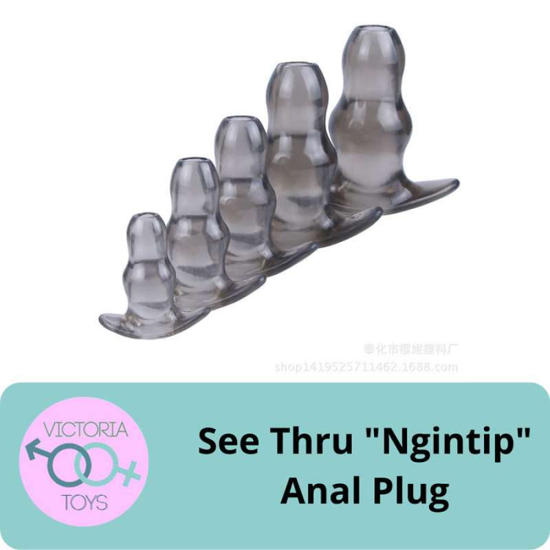 Promo See Thru Ngintip Anal Plug Alat Bantu Pijat Terapi Pria Wanita
