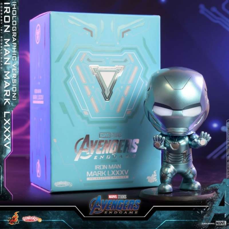 Promo Hot Toys Cosbaby Iron Man Mark LXXXV Holographic Version COSB