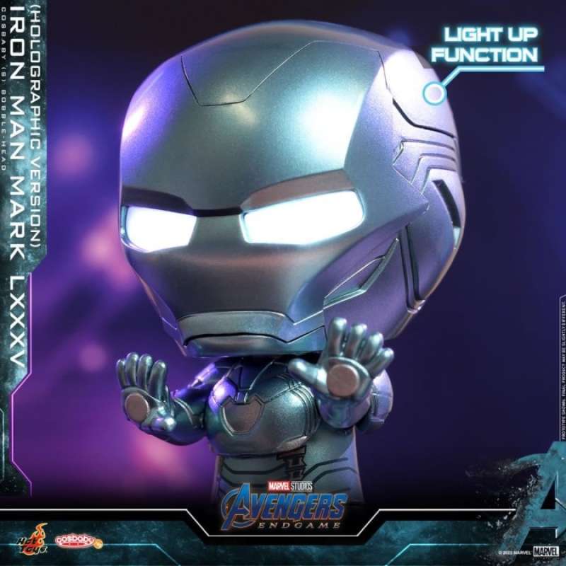 Promo Hot Toys Cosbaby Iron Man Mark LXXXV Holographic Version COSB