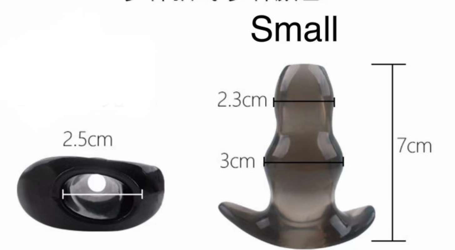Promo See Thru Ngintip Anal Plug Alat Bantu Pijat Terapi Pria Wanita