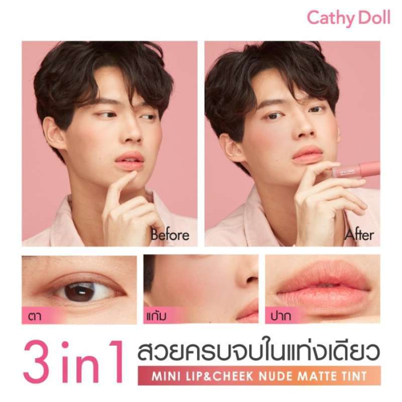 Jual Cathy Doll Mini Lip And Cheek Nude Matte Tint Win Metawin Tine
