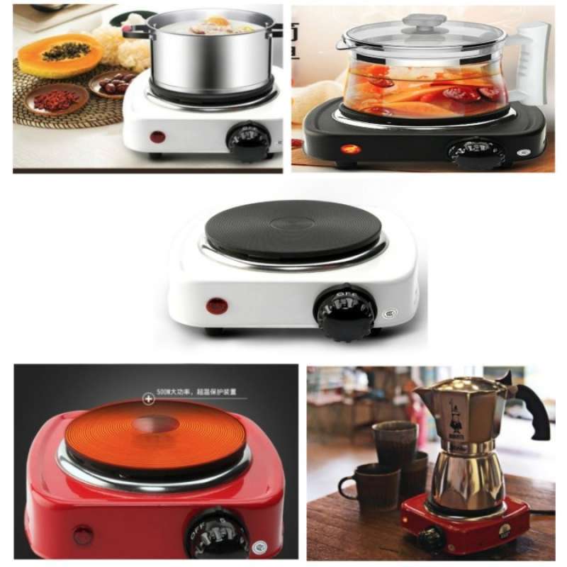 Promo Kompor Listrik Mini Hot Plate Electric Cooking 500w Portable Travel Diskon 23 Di Seller