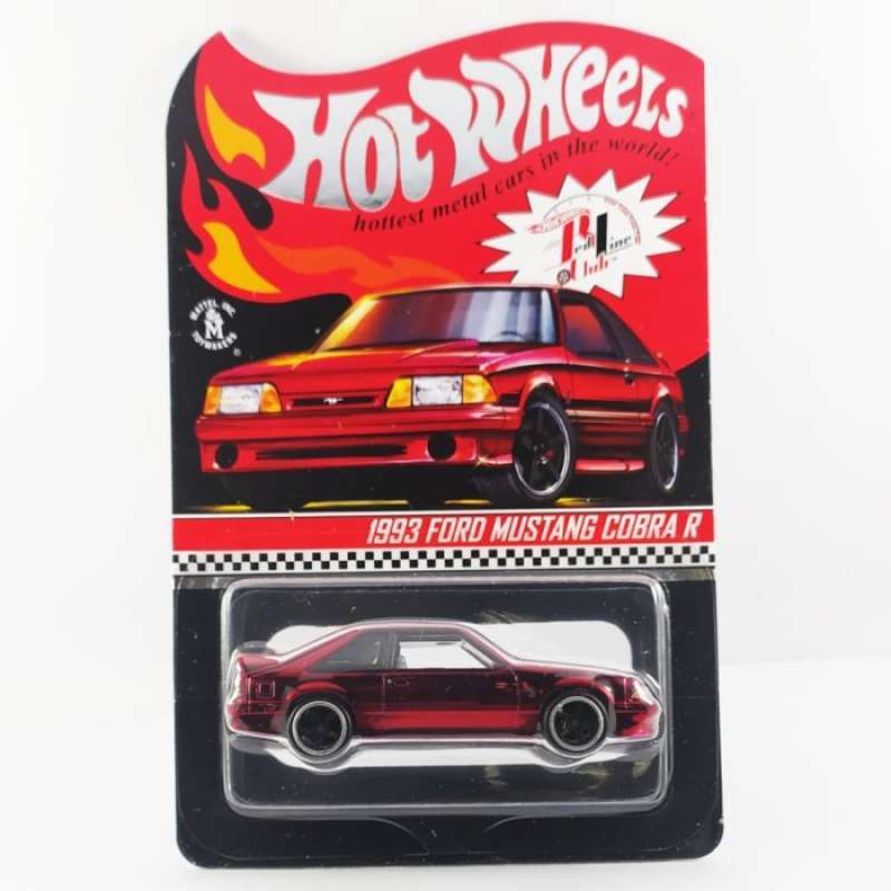 Jual Hot Wheels 1993 FORD MUSTANG COBRA R MERAH RLC RED LINE CLUB 2022 Di Seller Kalibra Store