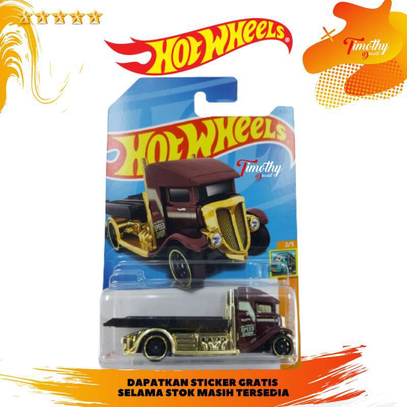 Jual Hot Wheels Fast Bed Hauler Speed Shop Coklat Hw Truck Haulers Slide Di Seller Timothy
