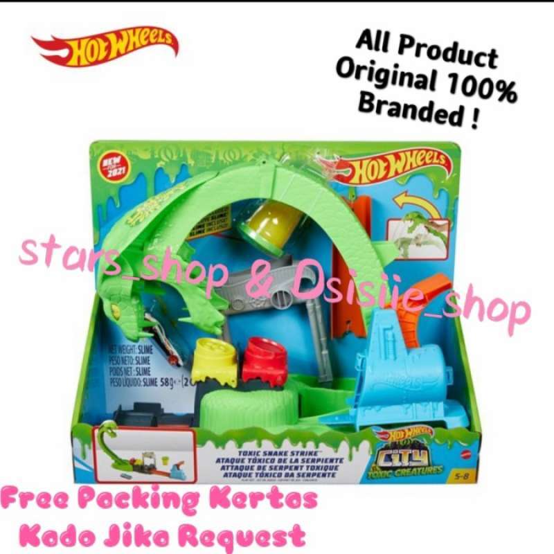 Promo Hotwheels Toxic Snake Strike Track Hot Wheels Diskon 23 Di Seller Qairina Store