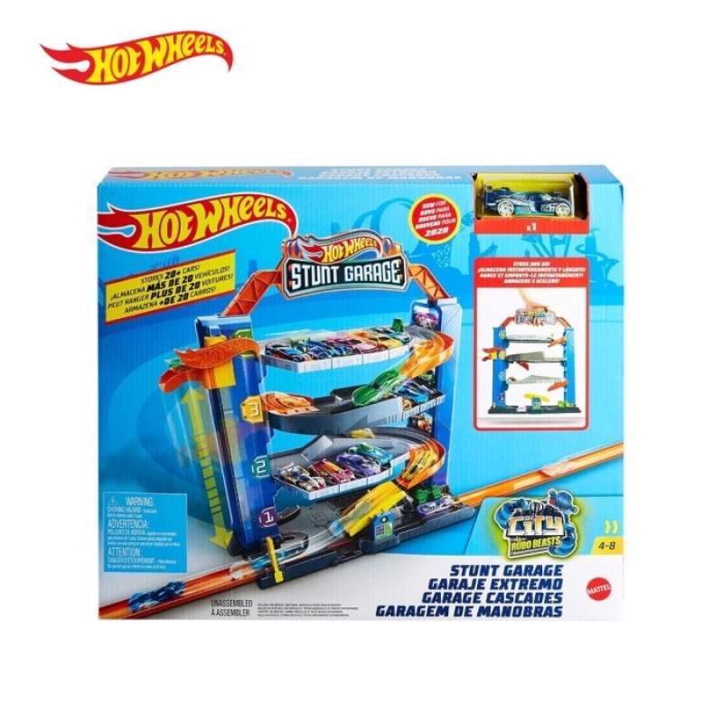 Promo Hotwheels Hot Wheels City Robo Beasts Stunt Garage Diskon 23 Di Seller Qairina Store