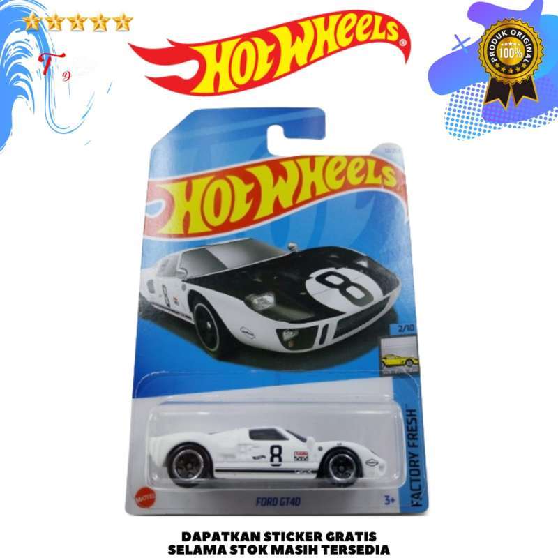 Promo Hot Wheels Ford GT Putih Hitam Angka Factory Fresh Diskon Di Seller Timothy