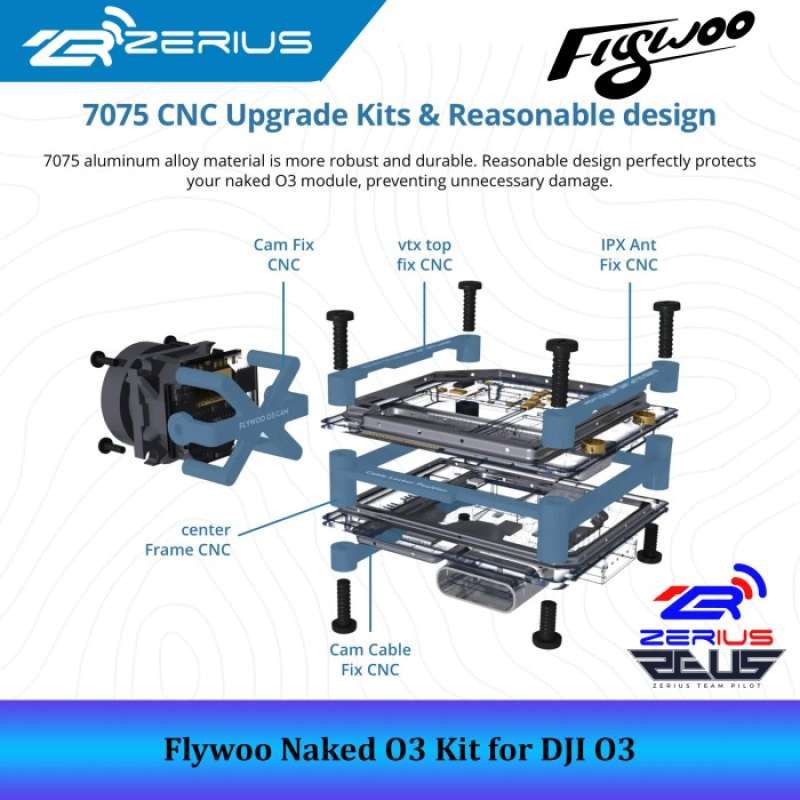 Promo Flywoo Naked O Kit O Naked Cnc Kit For Dji O Air Unit Diskon Di Seller Azurestore