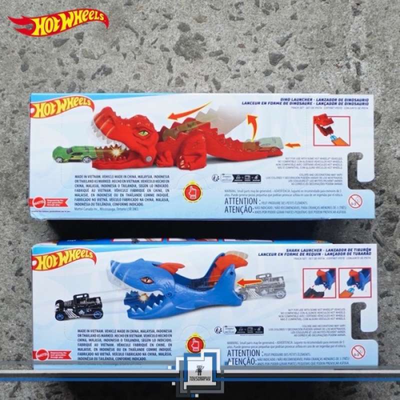 Jual Hot Wheels City Nemesis Shark Dino Launcher Hotwheels Track Warna Shark Di Seller