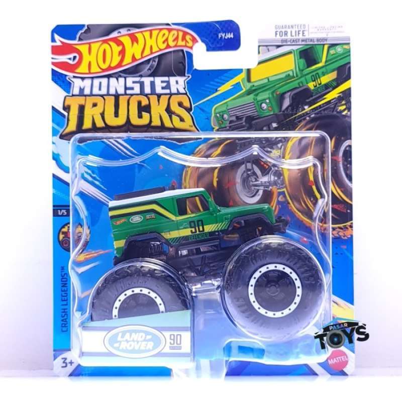 Promo HOT WHEELS MONSTER TRUCKS CRASH LEGENDS LAND ROVER DEFENDER LUTOFIA Diskon Di