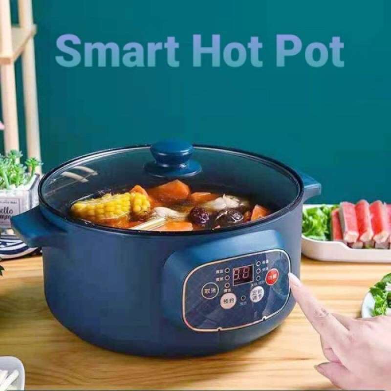 Promo Panci Listrik Serbaguna L Free Kukusan Panci Listrik Smart Hot Pot Baru Hijau Diskon