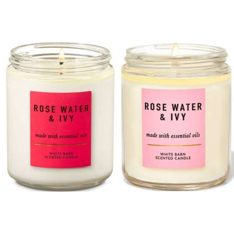 Promo Bath Body Works Bbw Rose Water Ivymedium Candle G Diskon