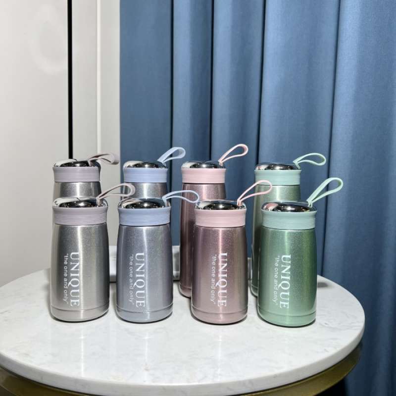 Promo Tumbler Termos Unique Vacuum Bottle Cup Insulated Mug Hot Cool 250 Ml Stainless Steel