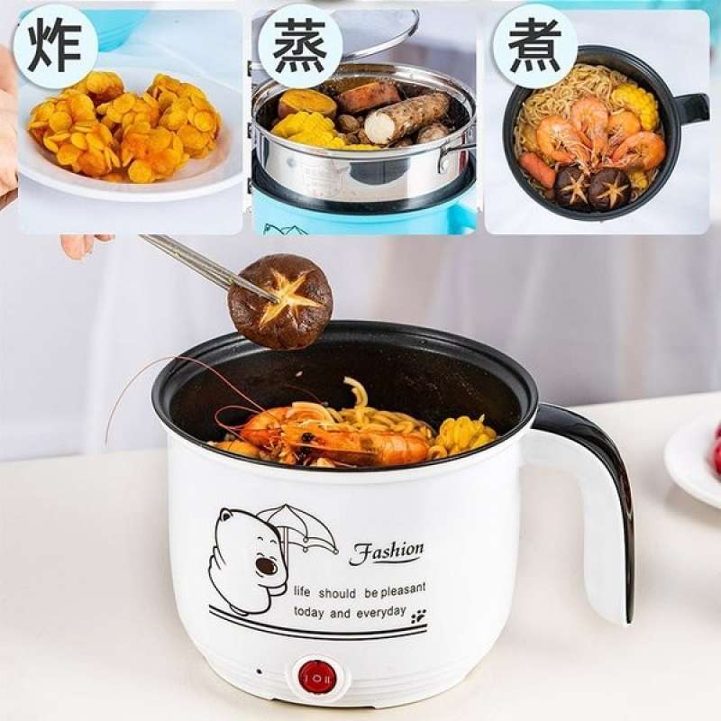 Promo Panci Elektrik Mini Hot Pot Panci Listrik Memasak Nasi Mie Rebus Telur Diskon Di