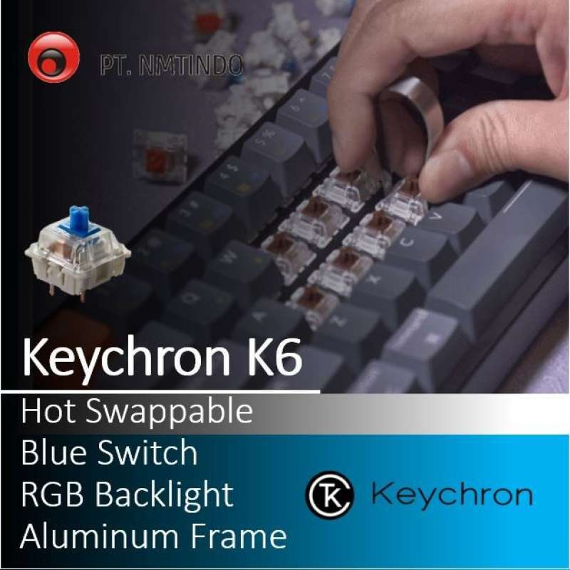 Jual Keychron K Hot Swappable Blue Switch Rgb Backlight Aluminum Frame Di Seller Rayi Store