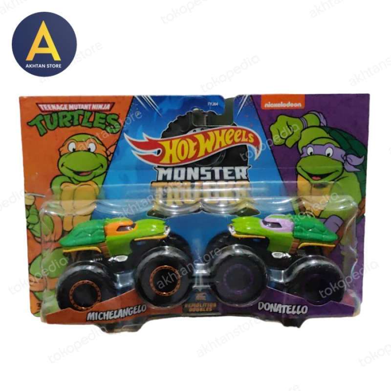 Promo Hot Wheels Monster Trucks Tmnt Michelangelo Vs Donatello Diskon Di Seller Enzo Store