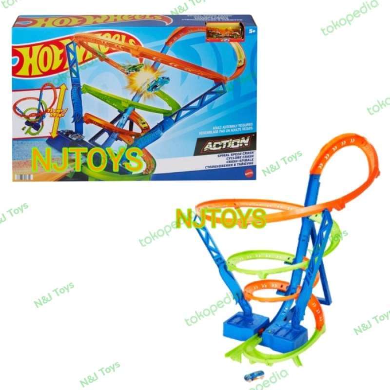 Promo Hot Wheels Track Spiral Speed Crash Trackset Mainan Trek Hotwheels Diskon 23 Di Seller