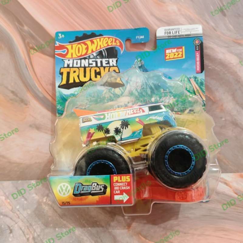Promo Hot Wheels Monster Trucks Dragbus Monster Truck Drag Bus Lutofia Warna Warni