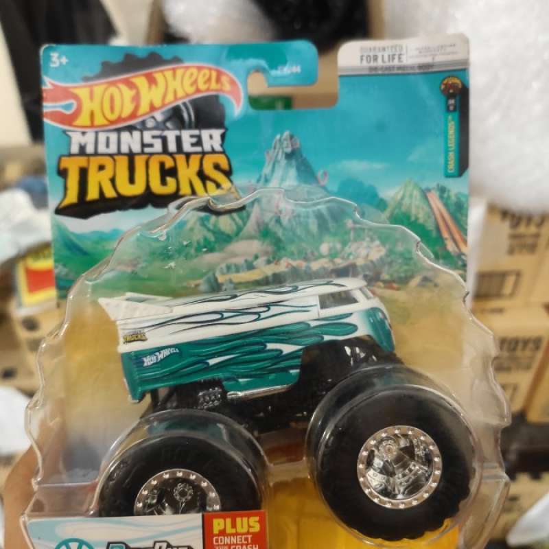Promo Hot Wheels Monster Trucks Dragbus Monster Truck Drag Bus Lutofia Biru Diskon