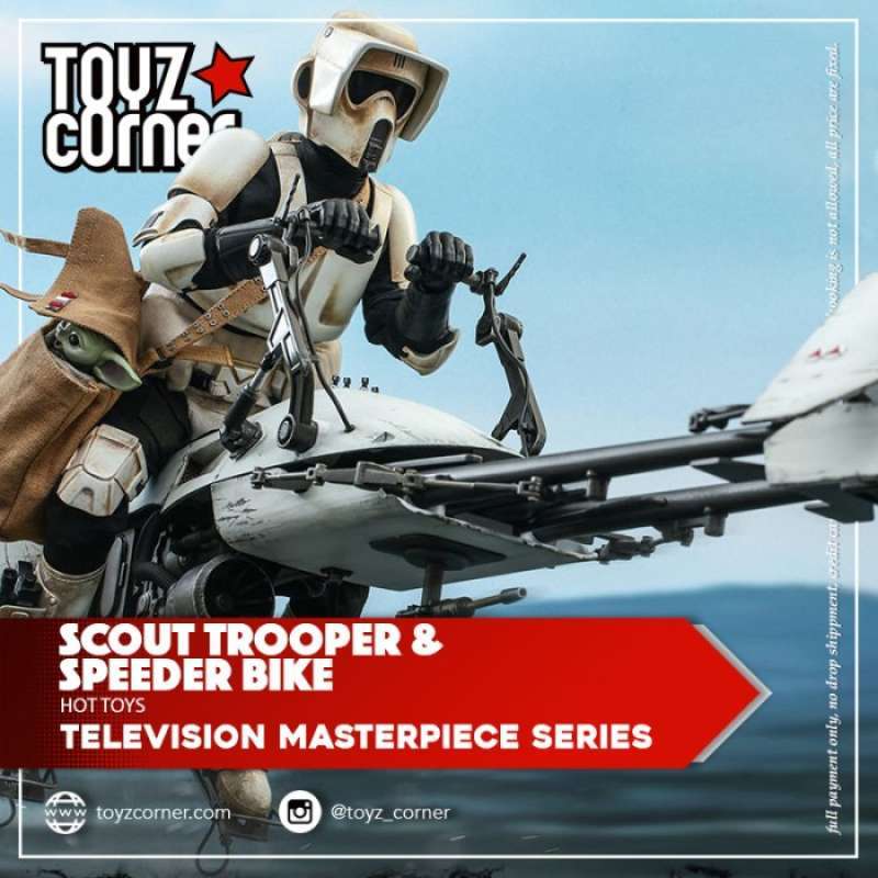 Promo Hot Toys TMS TMS Scout Trooper Speeder Bike The Mandalorian Diskon Di