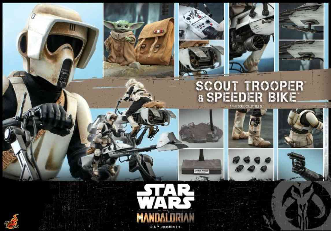 Promo Hot Toys TMS 017 TMS17 Scout Trooper Speeder Bike The Mandalorian Diskon 23 Di