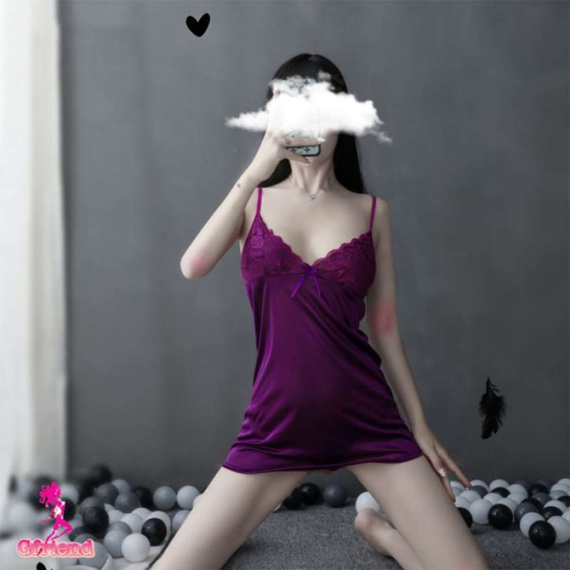 Jual Lingerie Dress Sexy V Neck Model Renda Tanpa Lengan Serat Gf Di Seller Mama Shop