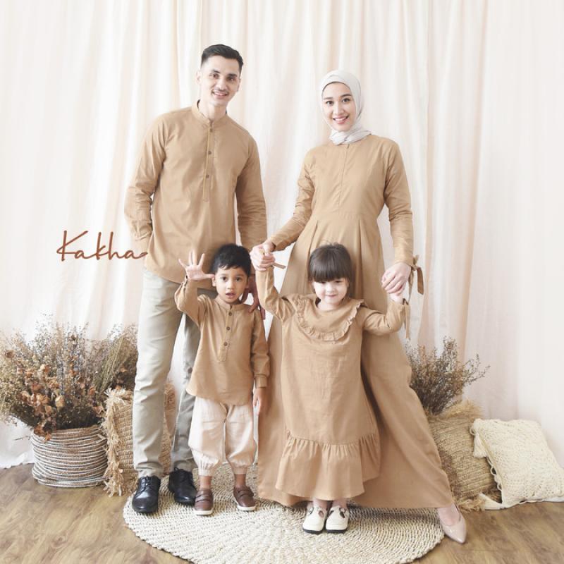 Promo Kakha Sarimbit Keluarga Linen Series Nude Diskon Di Seller Toko Kancil Serua
