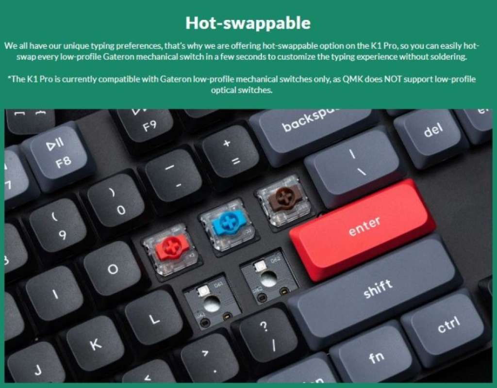 Jual Keychron K Pro Qmk Via Low Profile Gateron Hot Swapp Rgb Backlight Di Seller Caeraa Shop