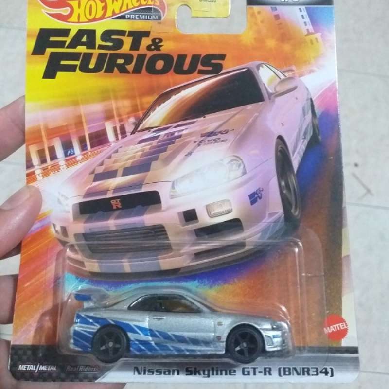 Promo HOT WHEELS PREMIUM FAST FURIOUS NISSAN SKYLINE R SILVER Diskon Di Seller Enzo