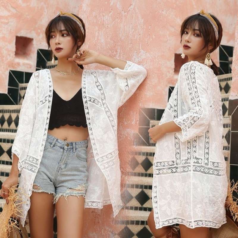Jual N Rd Bikini Outer Murah Cardigan Kimono Pantai Luaran Bikini Wanita Di Seller Sangninja