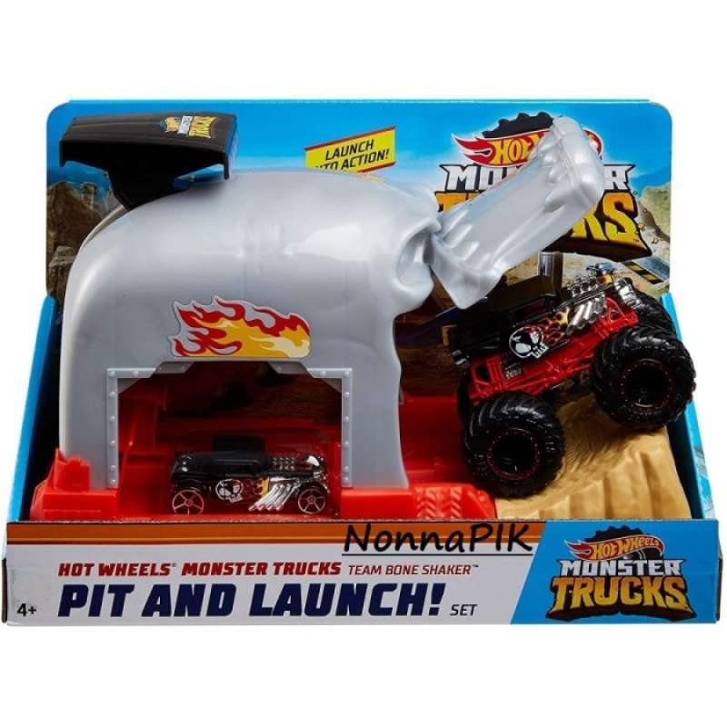 Promo HOT WHEELS MONSTER TRUCK LAUNCHER PLAY SETS WITH A MONSTER TRUCK LUTOFIA Diskon