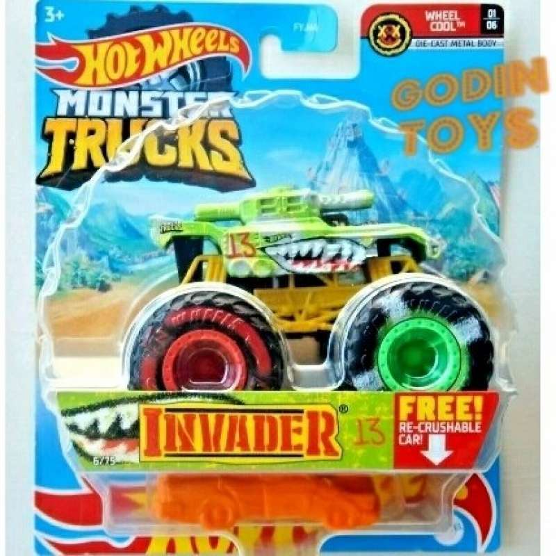Promo MONSTER TRUCKS INVADER 2020 HOT WHEELS TRUCK HOTWHEELS LUTOFIA Diskon 50 Di Seller