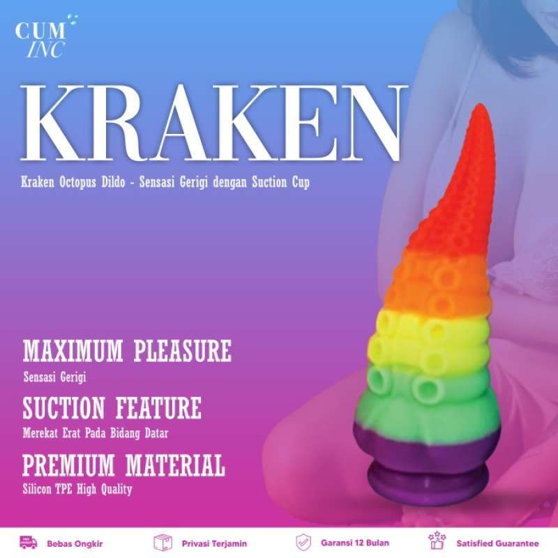 Promo Kraken Octopus Dildo Sensasi Gerigi Dengan Suction Cup Diskon Di Seller Aninda Store