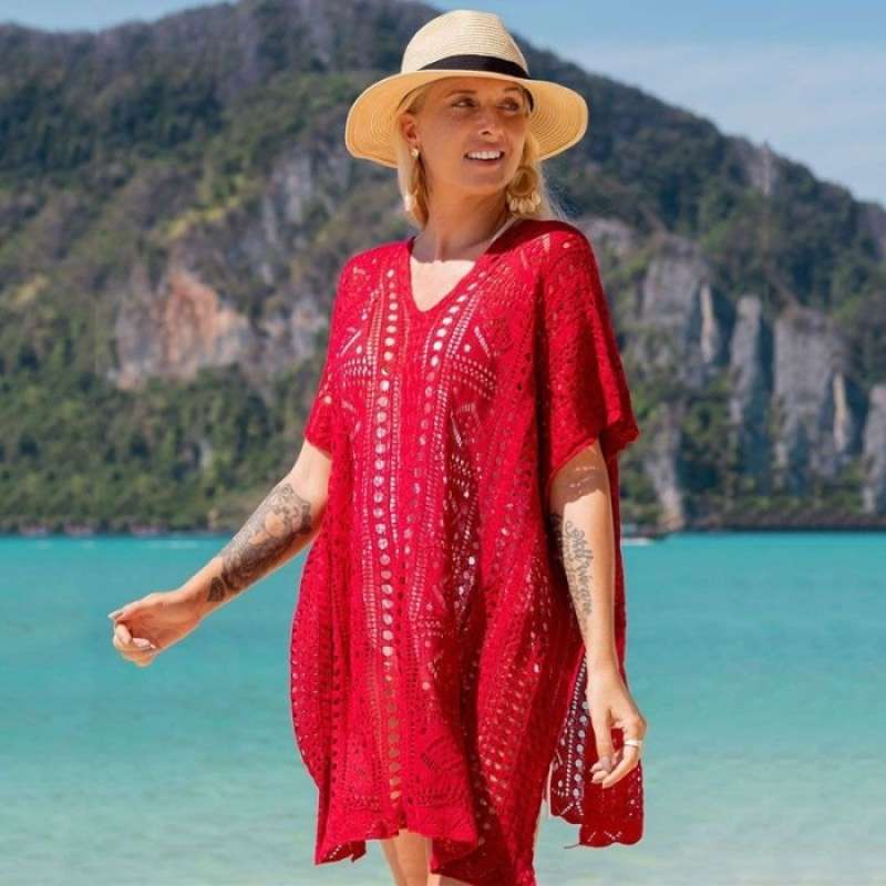 Jual Lasercut V Bikini Beach Outer Luaran Pantai Bikini Outer Swimsuit Di Seller Winter