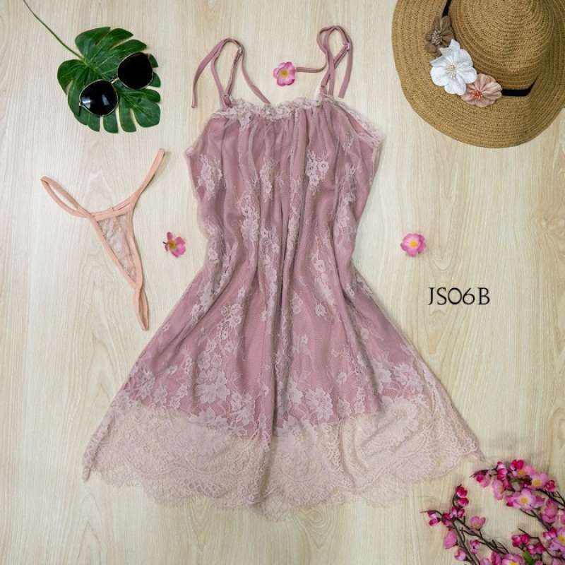 Promo Lingerie Jumbo Baju Tidur Big Size Fit To Xxl Hitam Js A Pink