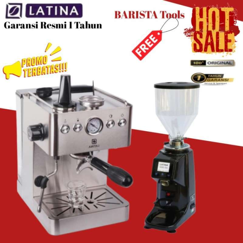Promo Paket Mesin Espresso Latina Primo Grinder Latina Vega Dx E Tools Diskon Di Seller