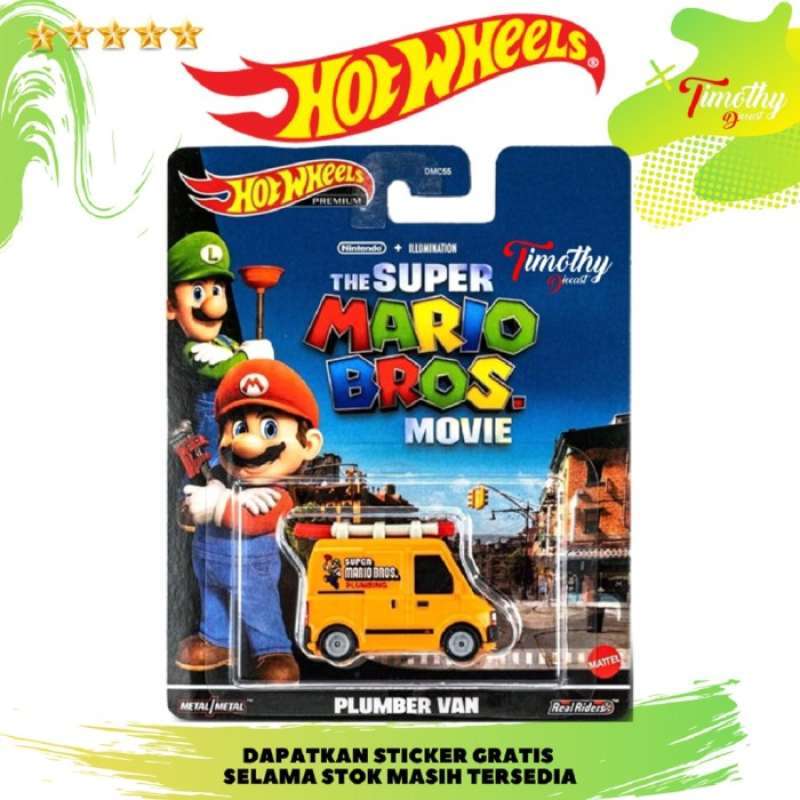 Promo Hot Wheels Premium Plumber Van The Super Mario Bros Movie Nintendo Diskon Di Seller