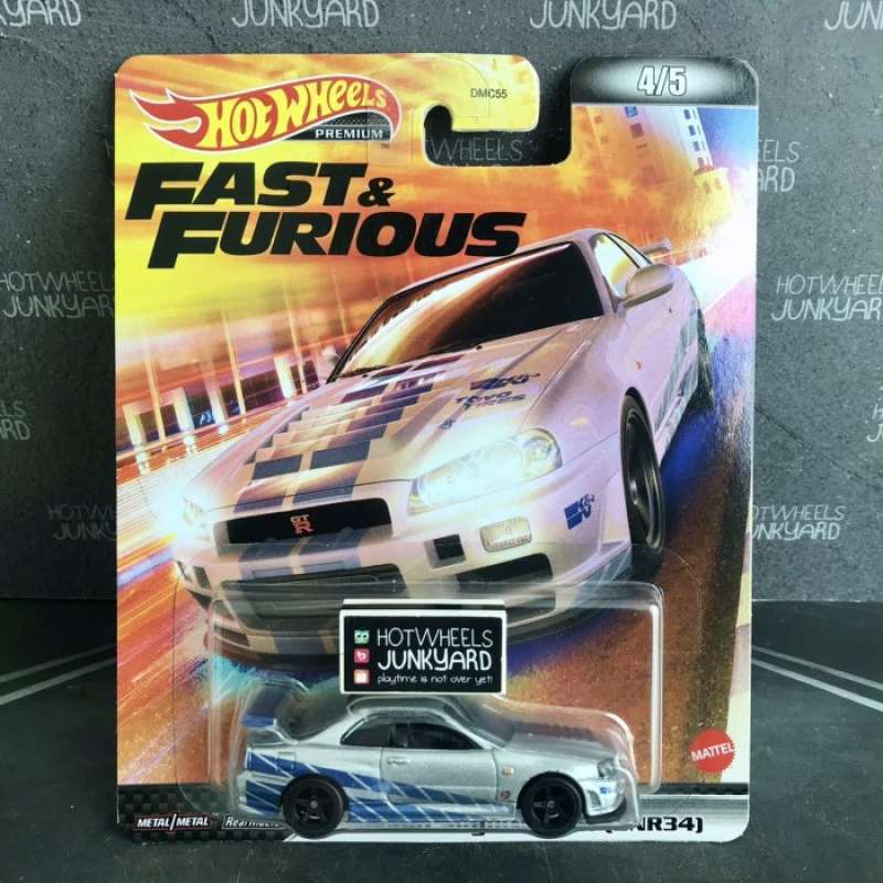 Promo Hot Wheels Premium Nissan Skyline Gt R Bnr Fast Furious Japan